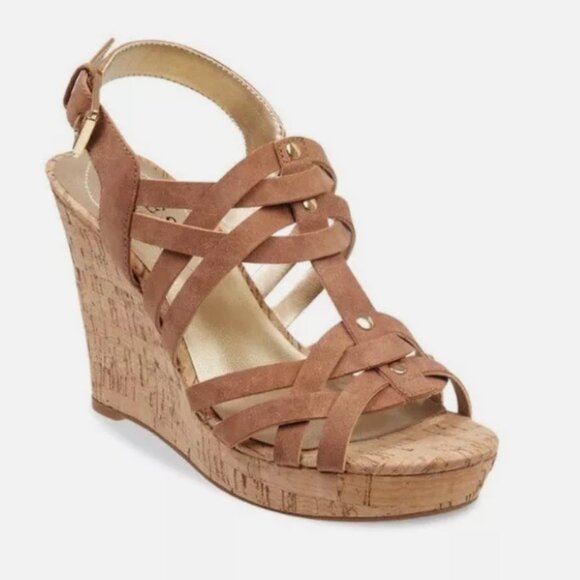 9 1/2M 👡Guess “Daystar” Wedge Sandals - Picture 1 of 12